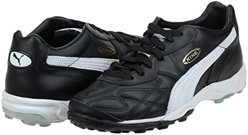 PUMA Men's King Allround TT Soccer Cleat,Black/White/Gold,7 D US | Image 6