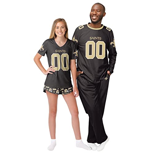 FOCO NFL Mens NFL Team Logo Gameday Ready Jersey Pajama Set3