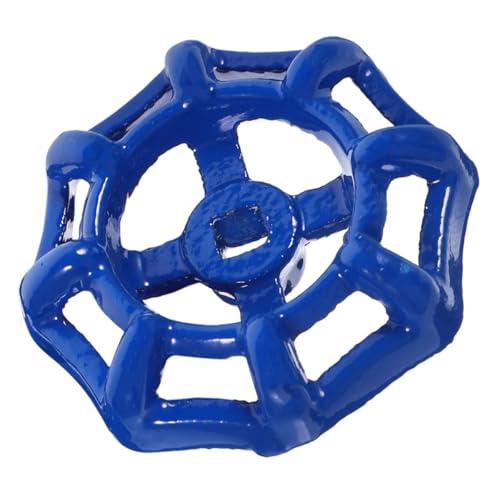 SAFIGLE Manija de Válvula de Cierre de Agua 7x7 Cm Metal Azul Oscuro para Grifo Repuesto, Volante de Válvula de Compuerta para Tubería, Mango de Repuesto para Grifo Uso Hogar y Jardín
