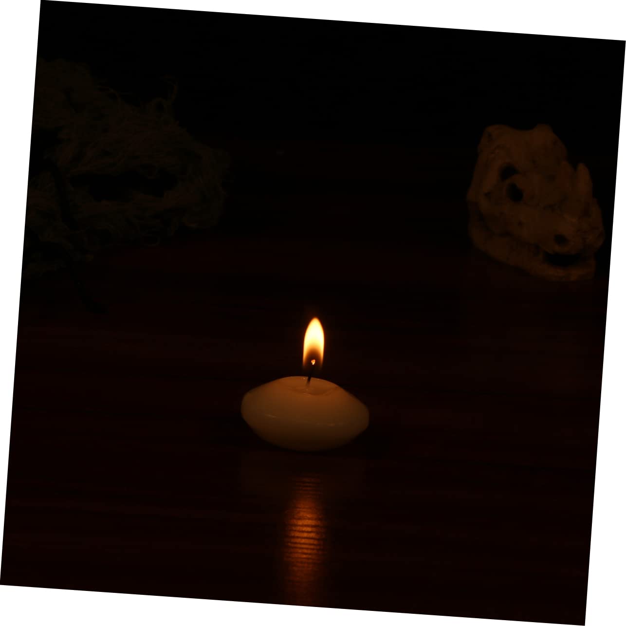 Happyyami 50pcs Floating Candle Small Votive Faux Decorative Round for Wedding Xmas Water Fake Romantic Christmas Flameless Ceremony Flicker Holiday Candles Decorations Harry