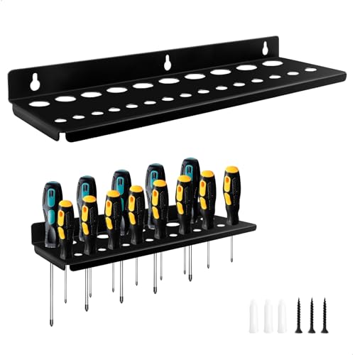 Organizador Herramientas Pared,Panel Herramientas con Tornillos y Tacos,35cm Tablero Pegboard Acero al Carbono para Garaje,Trastero,Taller y Mesa de Trabajo (Negro) Organizador Herramientas Pared,Panel Herramientas con Tornillos y Tacos,35cm Tablero Pegboard Acero al Carbono para Garaje,Trastero,Taller y Mesa de Trabajo (Negro)