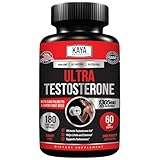 Kaya Naturals UltraTest- Men's T Booster with Tongkat Ali, Horny Goat Weed, Tribulus - Natural Workout Supplement for Energy, Stamina, and Strength Booster - 180 Count