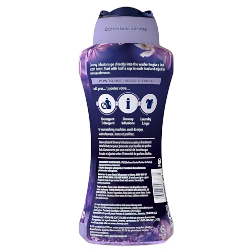 Image of Downy Calm In Wash Laundry Scent Booster Beads, Soothing Lavender And Vanilla Bean Scent, 24.0 OZ, Laundry Scent Beads, Long Lasting Freshness (Pack of 4)