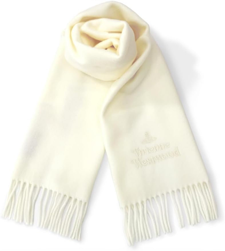 Vivienne Westwood ホワイトウールマフラー ヴィヴィアン 白 Amazon | [ヴィヴィアンウエストウッド] マフラー ストール