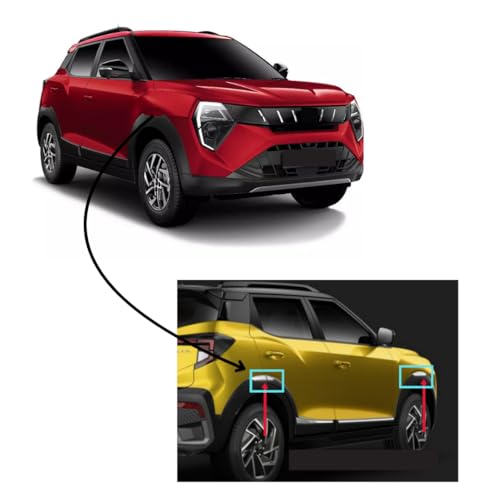 Image of Mpowers' Accessory For Mahindra XUV 3XO | OEM Quality 6PC Chrome Fender Wheel Arch Trim - Easy 3M Adhesive Installation - Non-Corrosive, Long-Lasting Chrome Finish
