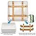 Bamboo Soap Dishes for Bar Soap Holders for Shower for Bathroom Sink Bulk Small Wooden Soap Tray Jabonera Pretty Neat Ventilated Soap Dish Disj Disk, Detachable (Single Right Angle White)