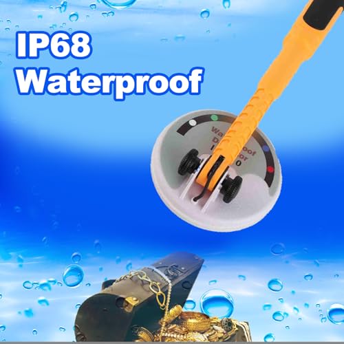 Submersible Metal Detector with Vibration and LED Indicator Underwater Metal Detector Pinpointer Handheld Metal Finder