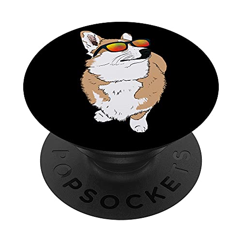 Gafas de sol Corgi Dog para Welsh Corgi Pembroke Lovers PopSockets PopGrip Intercambiable