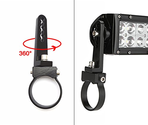 Autopowerplus 2 Inch Aluminum Tube Clamp Bull Bar Nudge Bar Mounting Bracket For Trucks Roof Roll Cage Holder Kit Work Led Hid Light Bar Mounts, 2Pcs #TOP3