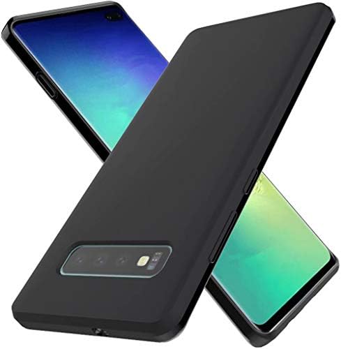 LK Case for Samsung Galaxy S10 Plus / S10+, Ultra [Slim Thin] Scratch Resistant TPU Rubber Soft Skin Silicone Protective Case Cover for Samsung Galaxy S10 Plus (Matte Black)
