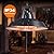 Electric Outdoor Patio Heater, 1500W Ceiling Mounted Heater, Hanging Carbon Infrared Heater, 600W 900W 1500W IP34 Radiant Heater for Garage, Gazebos, Shop, Deck