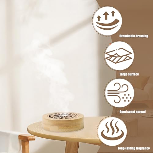 2 Piezas Piedra Difusora de Aceites Esenciales con Caja de Madera - Ambientador para Hogar, Baño, Coche y Dormitorio - imagen 5