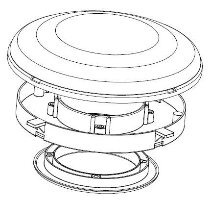 Zadi Aeratore per tetto caravan camper bianco