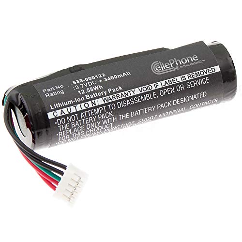 cellePhone Batterie Li-ION Compatible avec Logitech UE Roll 2 - Ears Boom (Remplacement pour 533-000122) - 3400mAh