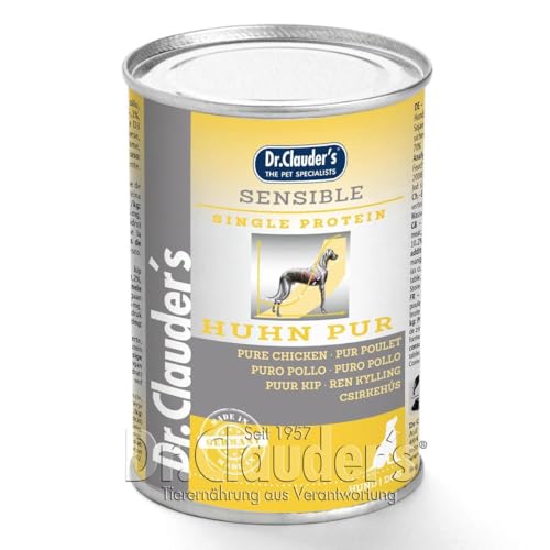 Dr. Clauders Selected Meat Sensible Huhn pur | 6X 400g Hundefutter