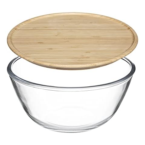 5 five simply smart Salatschüssel d23 cm deckel bambus Cover