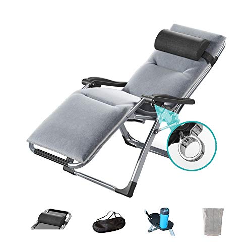 Chaise longue de patio rembourrée pour un après-midi détente au balcon ou au porche