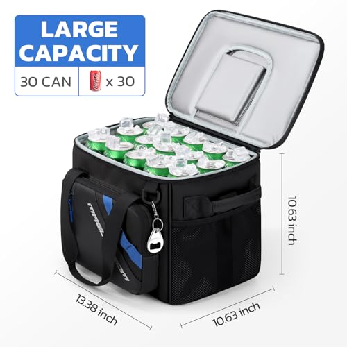 Image of Maelstrom 30 Can Collapsible Soft Cooler Bag with Quick Access Opening | 5-layer Insulation,16h Cold, Leakproof, Waterproof, Multiple Pockets, Bottle Opener, Portable for Beach, Camping, Picnics