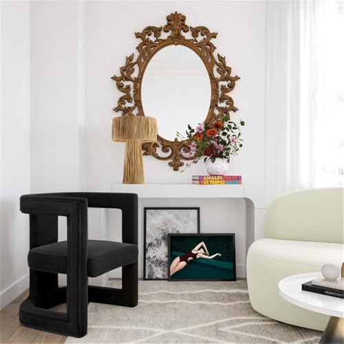 Sillón Plegable Terciopelo Negro miniatura 2
