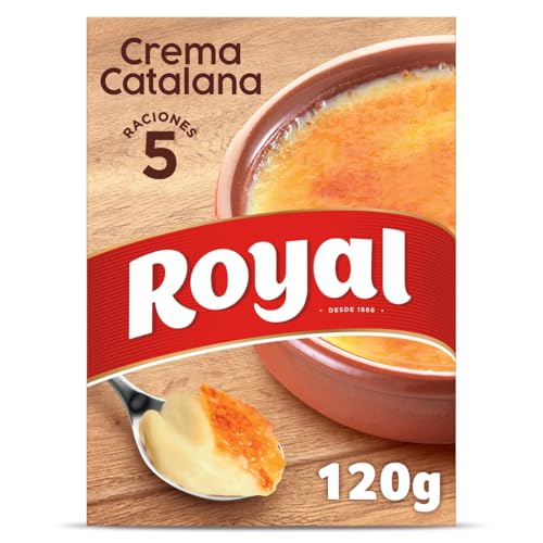 Royal Crema Catalana, Preparado en Polvo 5 raciones, Pack 120 g