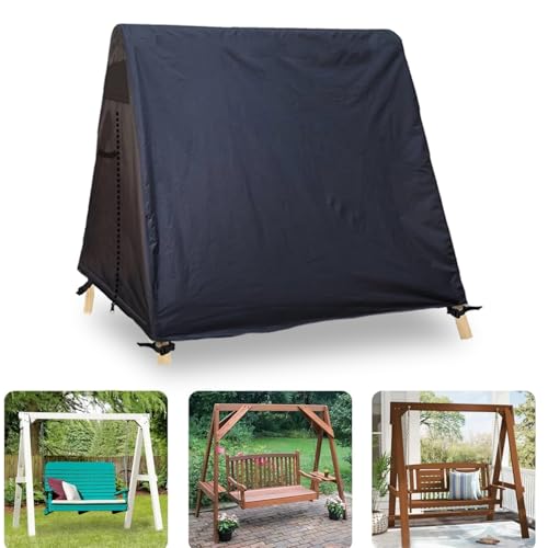 Outdoor Swing Covers Waterproof Windproof and 72 Inch Sun Protect Cover for Patio A Frame Swing Set & Porch Glider Hammock & Porch Swing Stand (72 L55 W67 H)