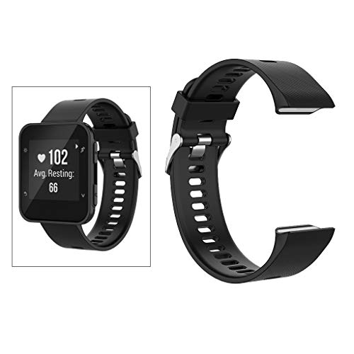F Fityle Pulseira de relógio para garmin forerunner 35 30 35j foreathlete 35j pulseira de borracha -