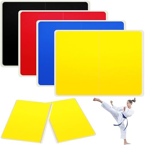 Jecery Rebreakable Punching Board Rebreakable Boards Martial Arts Taekwondo Karate Ninja Training Practice EVA Boxing Equipment Karate Breaking Board for Christmas Adults Gifts(Simple) Cover