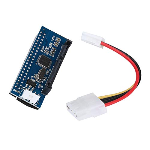 JMT 39 Pin IDE to SATA Connector SATA IDE Adapter 3.5 HDD IDE/PATA Hard Disk Adapter Converter Card with Data Power Cable