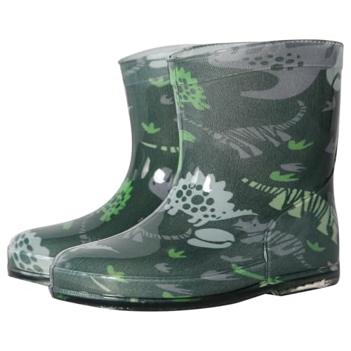 Bottes de pluie dinosaure garçon anti-pieds mouillés en PVC durable