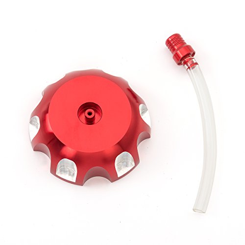 Rzmmotor Dirt Bike CNC Gas Cap Fuel Cover Tank Cap Fit For CRF150F CRF230F CBF 150F 230F 2003-2017 Red