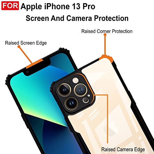 Image of Amazon Brand - Solimo Mobile Cover for Apple iPhone 13 Pro (Polycarbonate Matte Black)