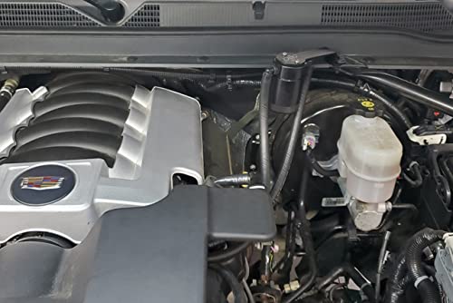 J&L Oil Separator Co. 3.0 Oil Separator Compatible with 2014-18 Chevy Silverado/GMC Sierra 1500 5.3L/6.2L & 2015-2020 Chevy Tahoe, Suburban, & GMC Yukon/Yukon XL 5.3L/6.2L Driver Side (Black)