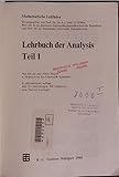  Lehrbuch der Analysis.