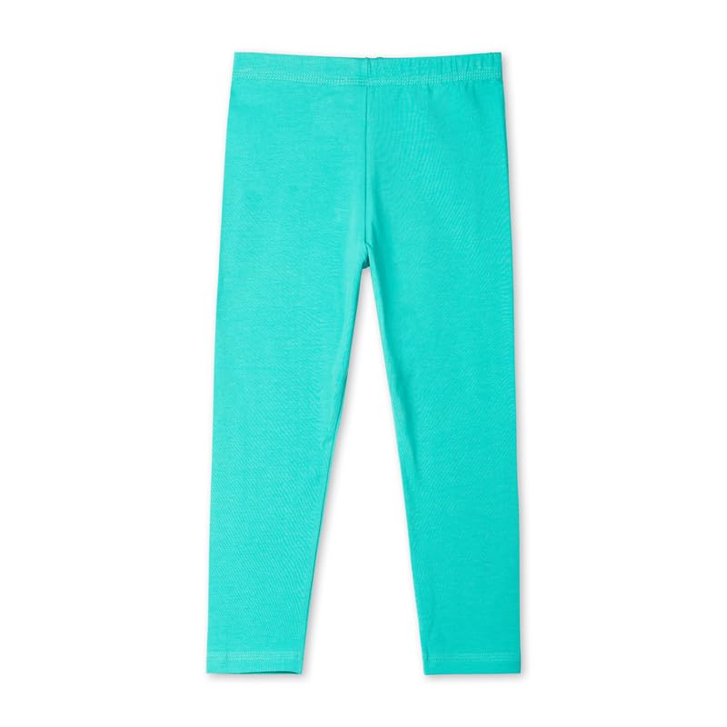 Image of ARIEL Cotton Printed Non-Transparent Regular Fit Ankle Length Leggings for Girls