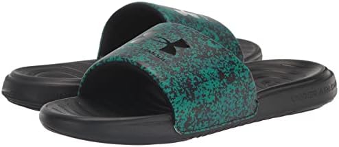 Under Armour Men's Ansa Graphic Fixed Strap Slide Sandal, (306) Coastal Teal/Black/Black, 12 | Image 6
