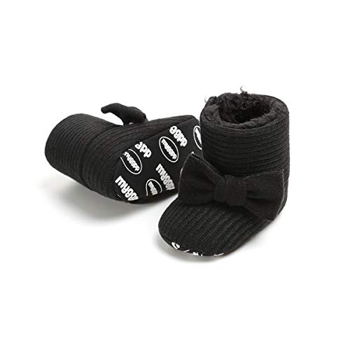 Ohwawadi Infant Girl Boots Cozy Fleece Booties Slippers Winter Baby Girls Dress Shoes Warm Newborn Crib Shoes #TOP1