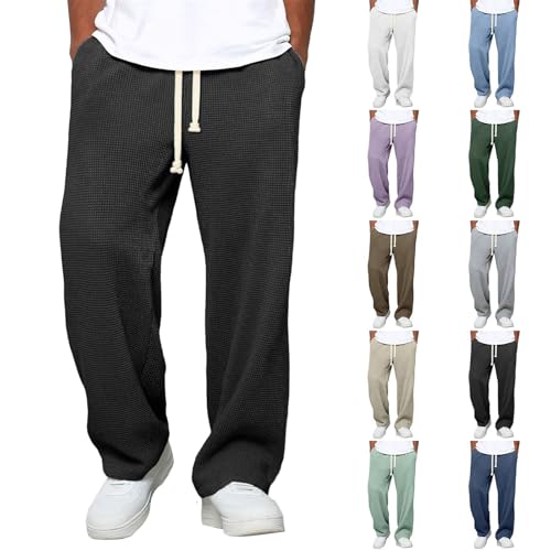 KGKLKAX Oversized Sweatpants Black Baggy...