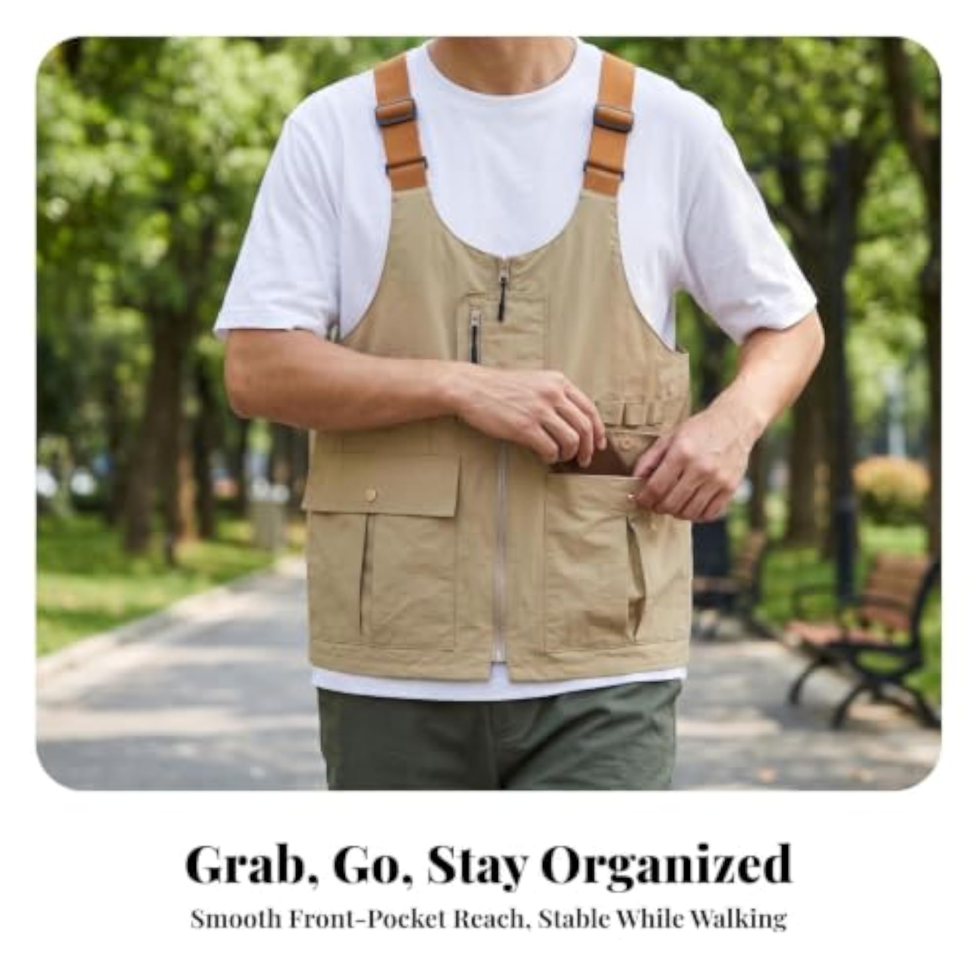 Versatile Multifunction Utility Vest Bag, Lightweight & Breathable
