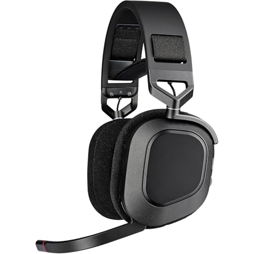 Replacement HS80 Earpads para Corsair HS80 RGB Wireless Headphones - Almohadillas de espuma viscoelástica, cuero proteinico, aislamiento de ruido, cómodas, repuesto miniatura 2