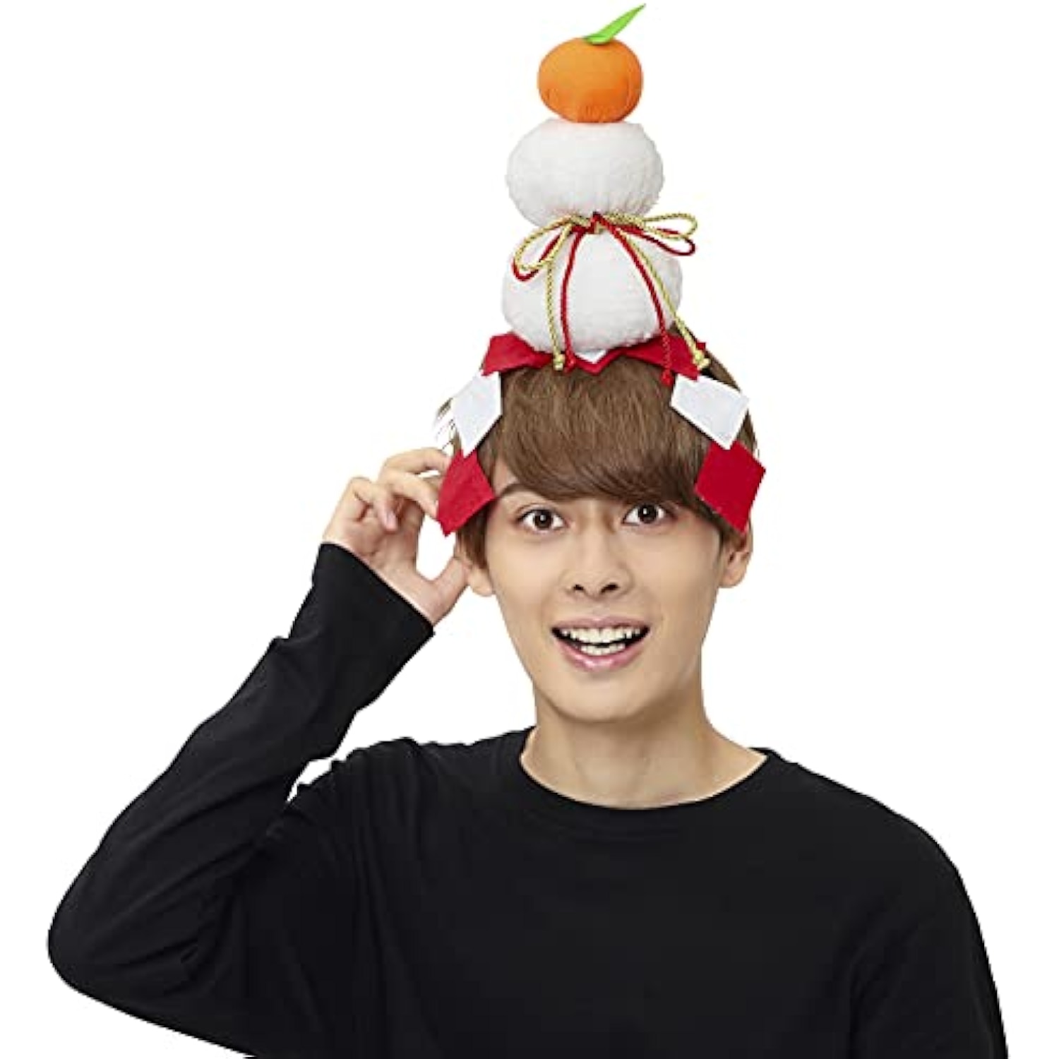 クリアストーン(Clearstone) コスプレ ハロウィン かがみもちカチューシャ ユニセックス ホワイト 詳細画像4