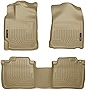 Husky Liners Weatherbeater Series | Front & 2nd Seat Floor Liners - Tan | 99553 | Fits 2010-2015 Lexus RX350/RX450h 3 Pcs