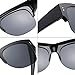 CAXMAN Oversized Wear Over Glasses Sunglasses Polarized Lens for Prescription Glasses Half Frame, Black Frame Black Lens