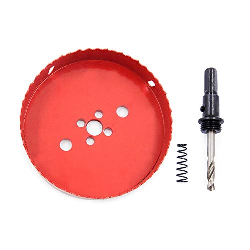 Hole Saw Drill Bit LAIWEI HSS Hole Cutter with Arbor for Wood,PVC Board and Plasterboard(5-3/4"(145mm Hole Saw)) by Laiwei - Used condition - Image 3