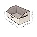 StorageWorks Storage Bins, Fabric storage Baskets, Foldable Closet Organizer Trapezoid Storage Box, Polyester Canvas, Beige, EX-Jumbo, 3-Pack