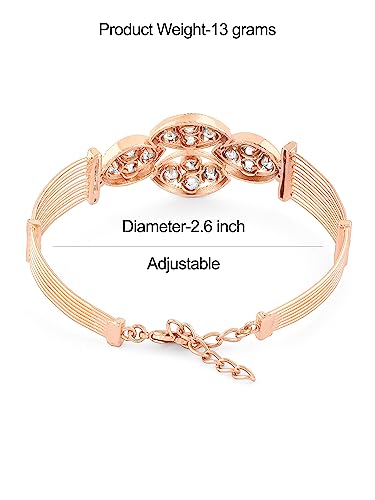Sparkling CZ Brass Bangle Kada Bracelet