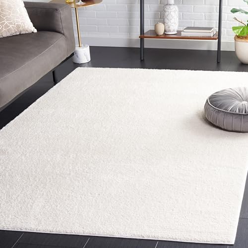 SAFAVIEH Boho Teppich für Wohnzimmer, Esszimmer, Schlafzimmer - Melody Collection, Kurzer Flor, Elfenbein, 152 X 229 cm