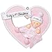 Personalized Heartily Yours Baby's First Christmas Ornament (Girl)