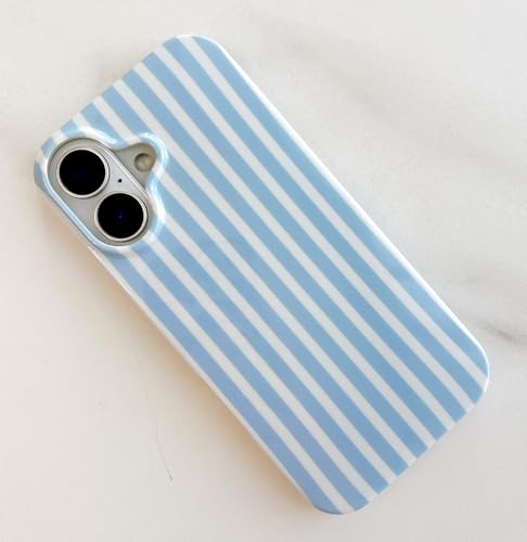 Coque mince iPhone 17 souple et résistante aux chocs bleu blanc - 6