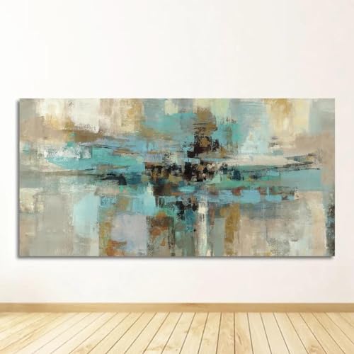 Impression murale à suspendre HOLEILUCK grand tableau bleu 180 cm