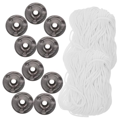Gadpiparty set mechas para velas con base para velas tealight
